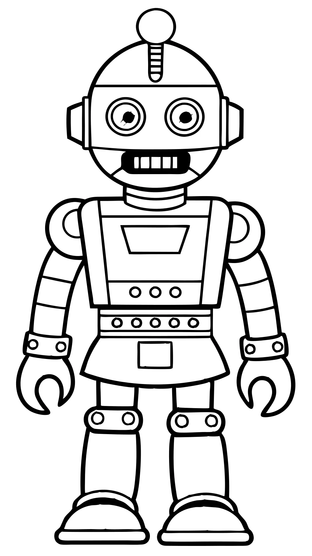 coloriages de robot imprimable